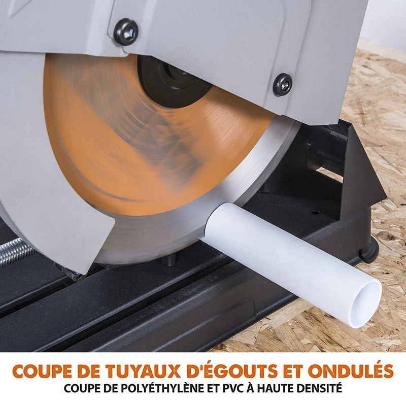 Pack Evolution : Scie à tronçonner 355mm R355CPS avec Lame multi-matériaux TCT + Support