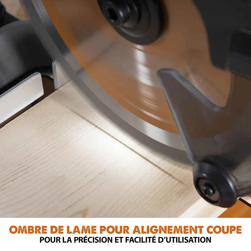 Scie à onglet électrique sans fil 185mm Evolution R185SMS-Li avec Lame multi-matériaux TCT sans batterie ni chargeur