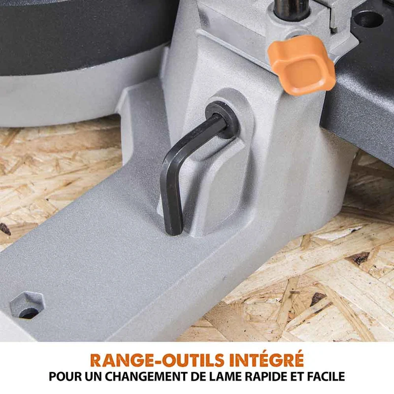 Scie à onglet électrique sans fil 185mm Evolution R185SMS-Li avec Lame multi-matériaux TCT sans batterie ni chargeur