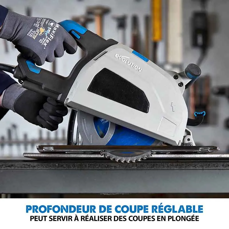 Scie circulaire 210mm Evolution S210CCS pour la découpe du métal
