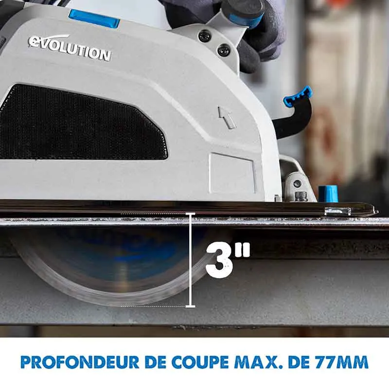 Scie circulaire 210mm Evolution S210CCS pour la découpe du métal