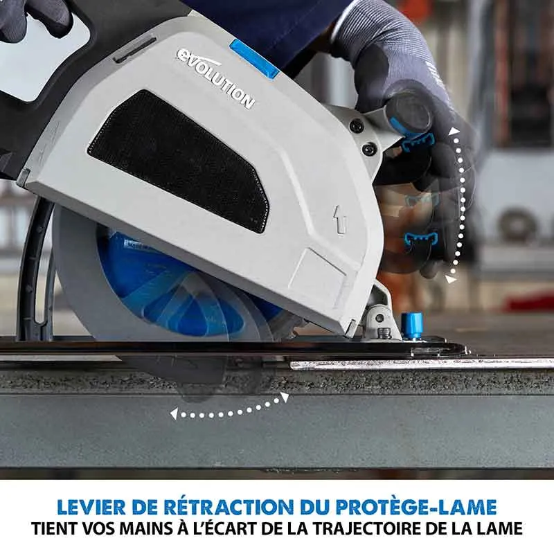 Scie circulaire 210mm Evolution S210CCS pour la découpe du métal