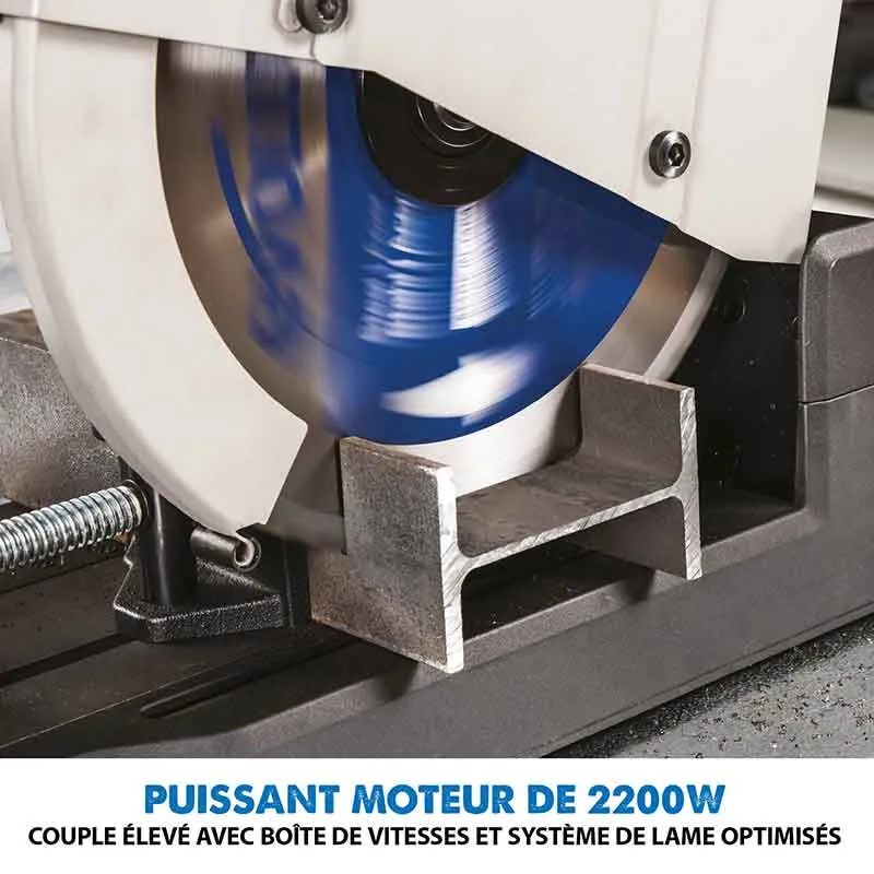 Scie à tronçonner 355mm Evolution S355CPS pour la découpe du métal