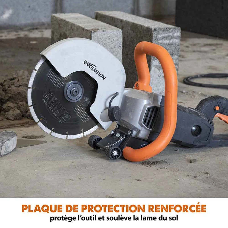 Scie à béton électrique 230mm Evolution R230DCT avec lame diamant