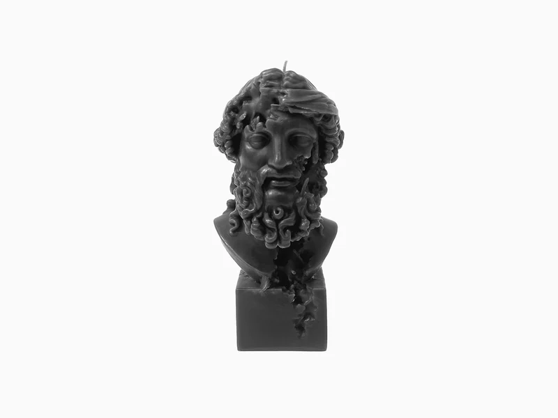 Daniel Arsham - Bougie « Tête érodée de Dionysos »