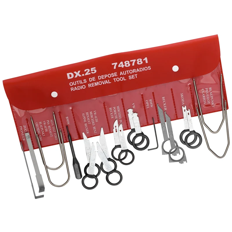 [DX.25PF] Kit de 20 outils de dépose autoradio