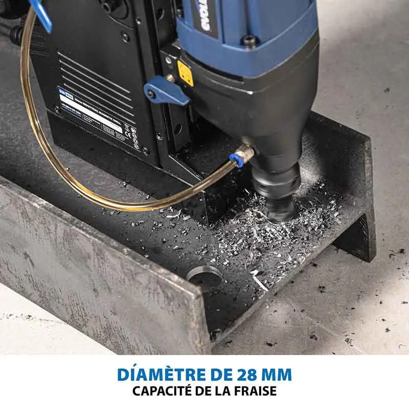 Perceuse magnétique industrielle 28mm Evolution S28MAG pour le travail du métal
