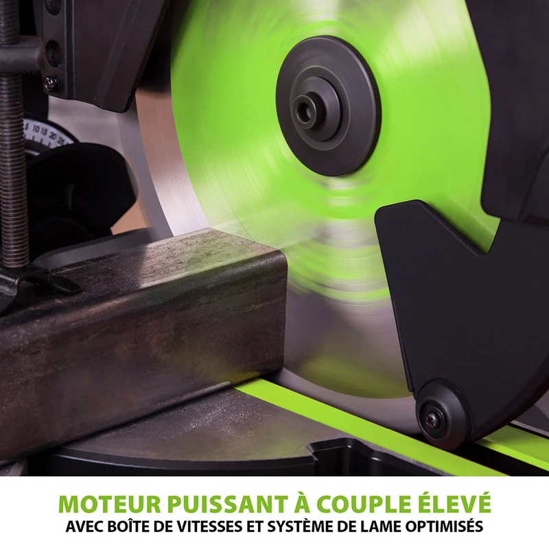 Scie à onglet électrique 255mm Evolution F255SMS avec lame multi-matériaux TCT