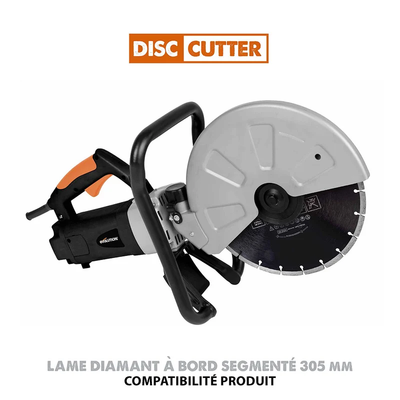 Disque diamant segmenté 305mm alésage 22,2mm Evolution pour scie à béton