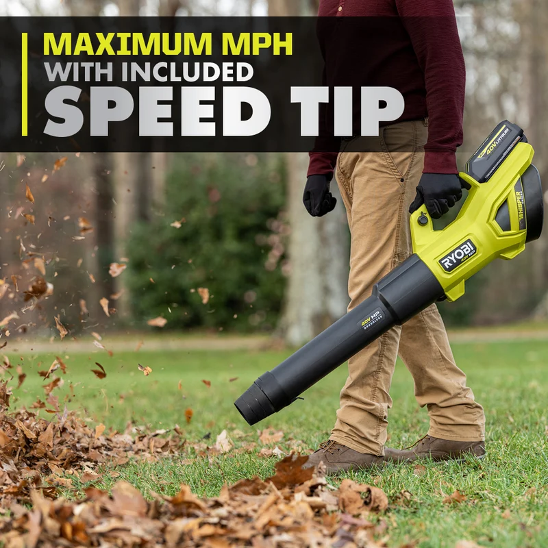 40V HP Brushless WHISPER SERIES 650 CFM 160 MPH Leaf Blower Cordless with 4.0 Ah Battery and Charger