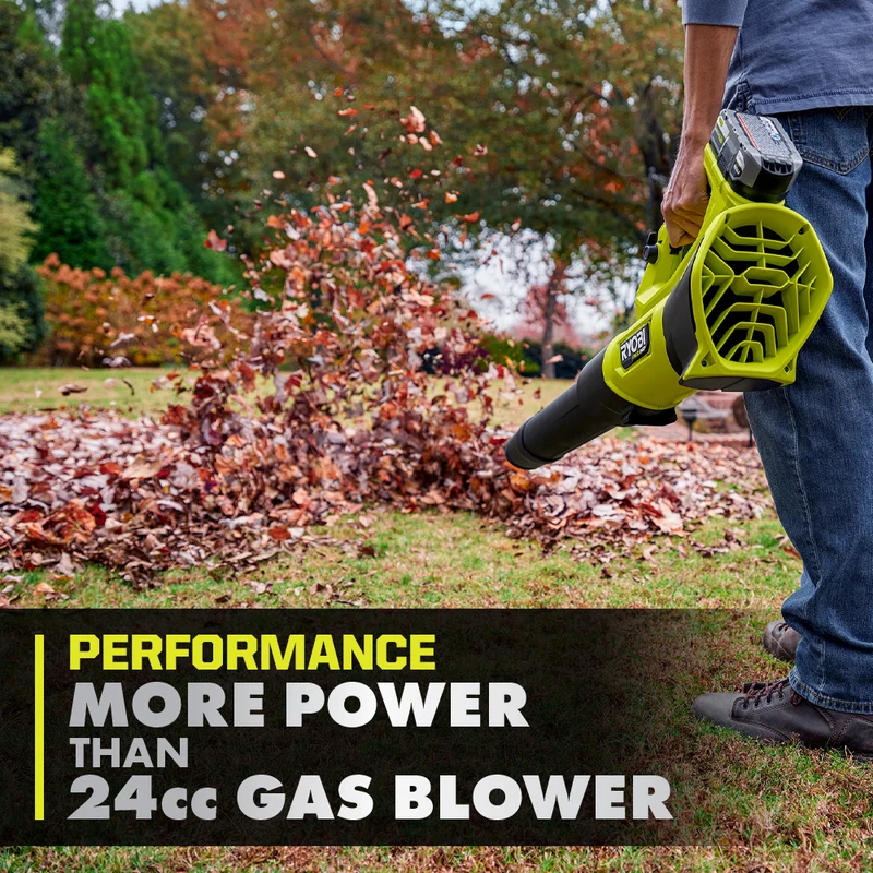 18V ONE+ HP Brushless WHISPER SERIES 510 CFM 130 MPH Battery Leaf Blower, 6.0 Ah Battery, Charger