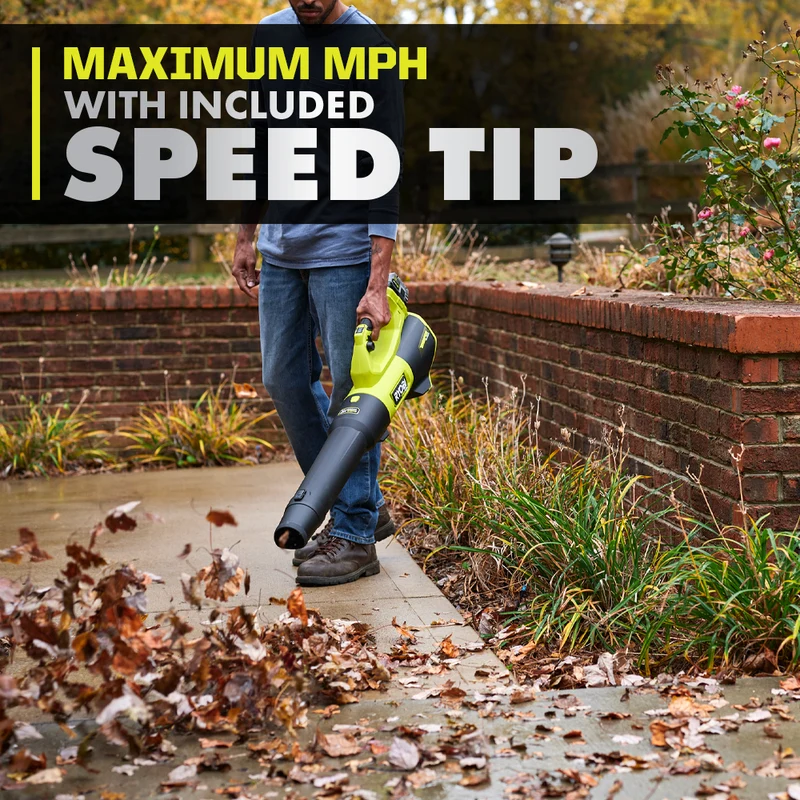 18V ONE+ HP Brushless WHISPER SERIES 510 CFM 130 MPH Battery Leaf Blower, 6.0 Ah Battery, Charger