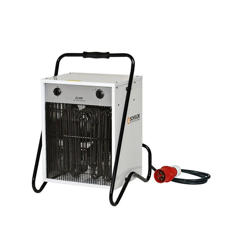 Chauffage à air pulsé électrique portable 11-22kW - B22C SOVELOR