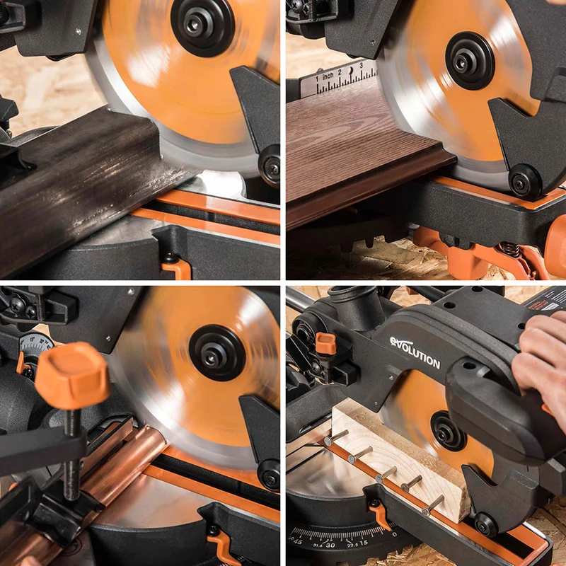 Lame multi-matériaux TCT 210mm 24 dents alésage 25,4mm Evolution pour Scie à onglet et Scie sur table