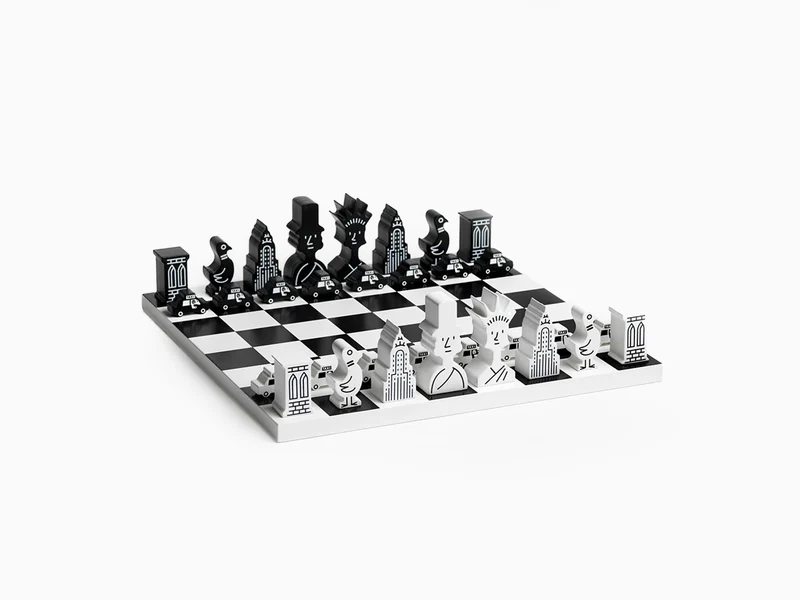 Printworks x The New Yorker - Jeu d'échecs NYC