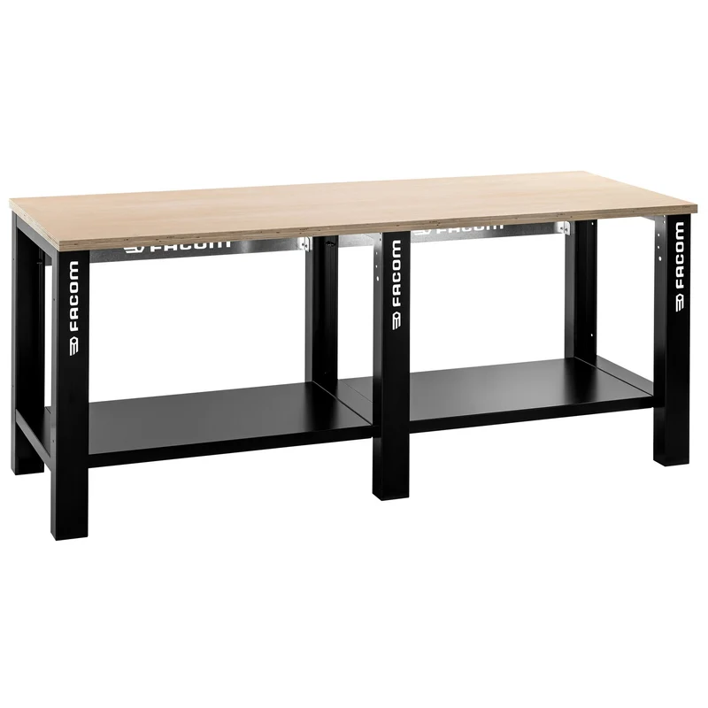 [WB2.2000W] Établi d'atelier plateau bois 2 m