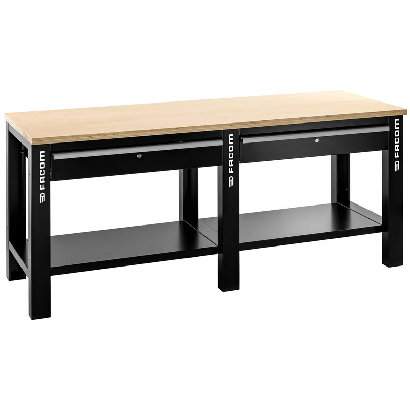 [WB2.2000W] Établi d'atelier plateau bois 2 m