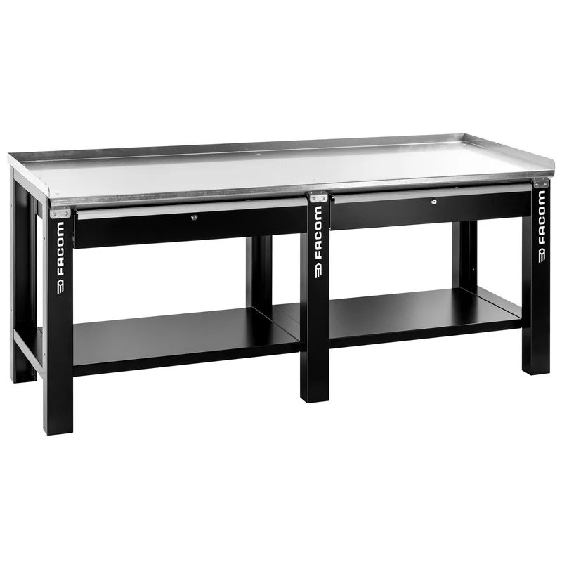 [WB2.2000GS] Établi d'atelier plateau galvanisé 2 m