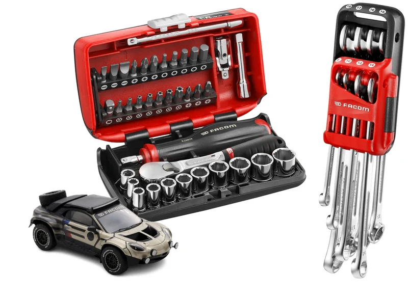 Pack Facom édition limitée OGV® Grip NANO - jeu de clés mixtes 8 pièces + coffret NANO 1/4" 38 pièces - R.GRP-EA25