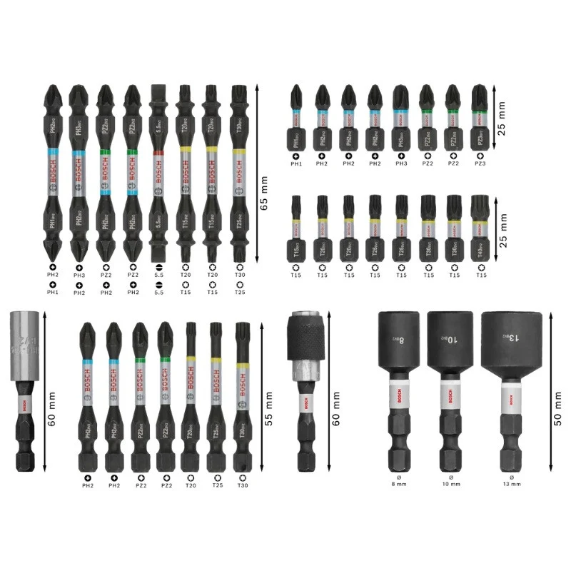 Coffret de vissage PRO Impact - 36 pièces BOSCH