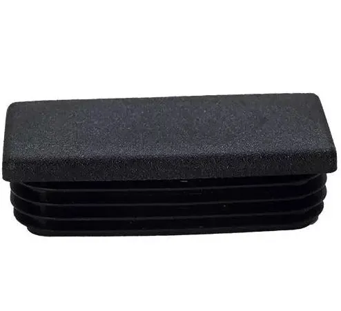 Embouts plastique noir pour tubes rectangulaire - Plastem