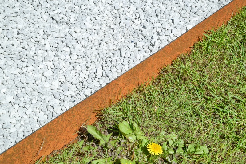 Bordure de jardin en acier Corten 16 x 106 cm EP1.5 Flexible - 7141269011390