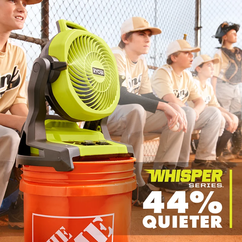 18V ONE+ WHISPER SERIES 7.5" Bucket Top Misting Fan