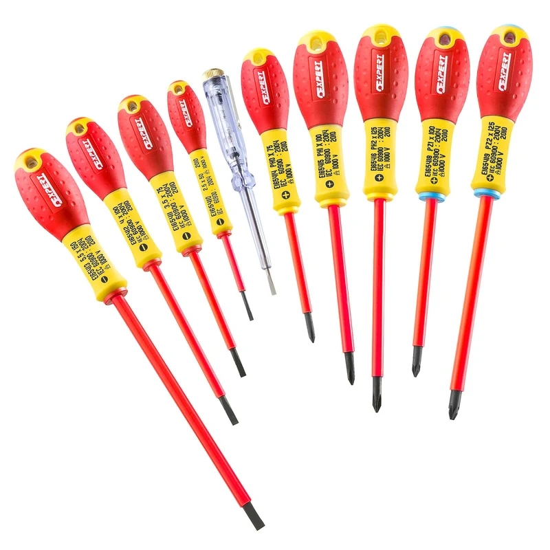 [E160912] EXPERT - Jeu de 10 tournevis isolés 1000 volts