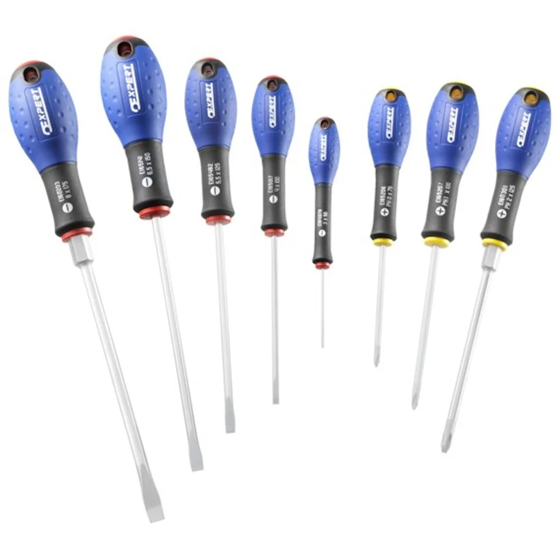 [E160904] Expert - Jeu de 8 tournevis pour vis à fente + Phillips®