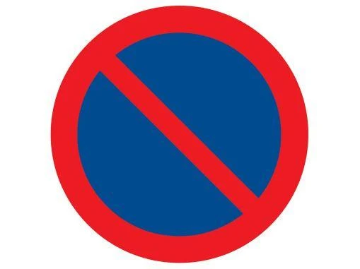 Panneau stationnement interdit Ø300mm - 622213