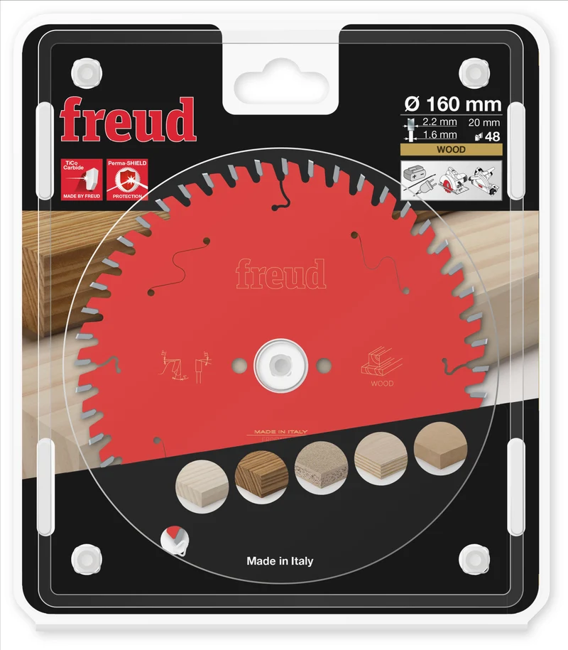 Lame scie circulaire bois D160 2,2/1,6 AL20 Z48 BA 5° - F03FS09680 FREUD