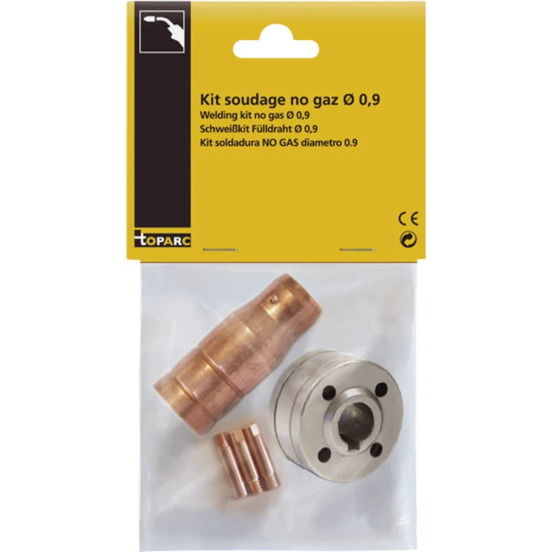 Kit no gaz GYS 1 galet 0.9 + 1 buse no gaz + 3 tubes - 041240 GYS