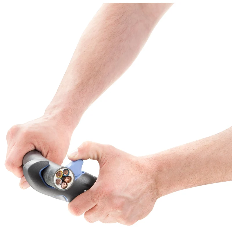 [872271PB] Outil à dégainer multifonctions à gâchette, lame auto-pivotante, capacité 4-28 mm