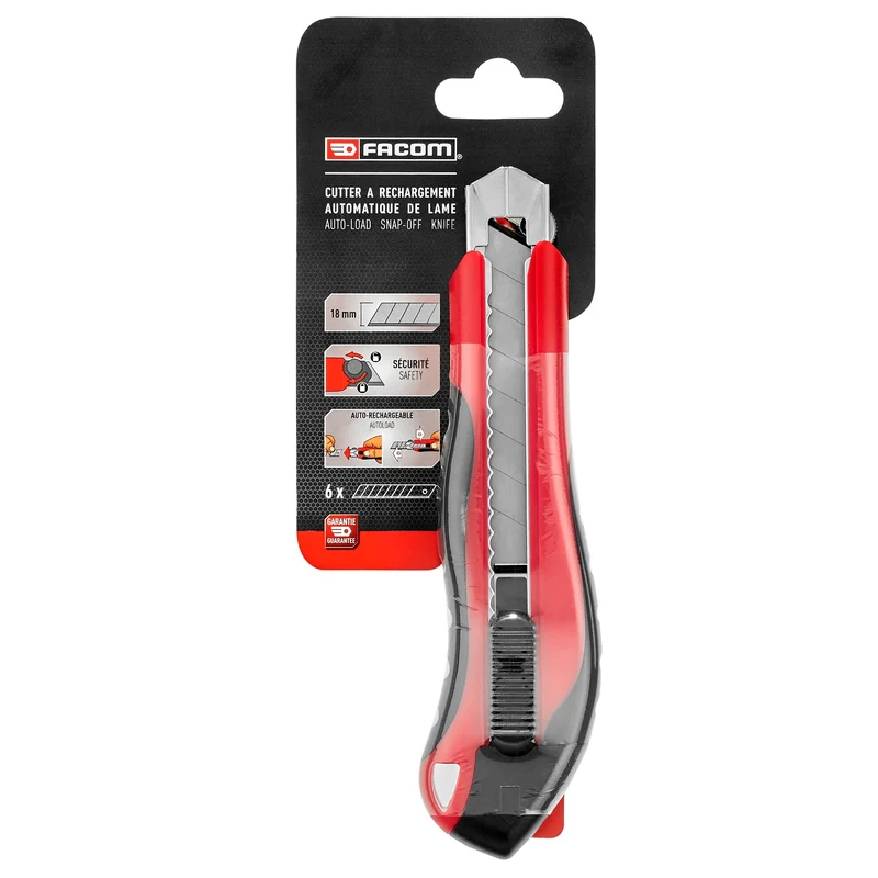 [844.S18PB] Cutter 18 mm avec rechargement automatique de lame