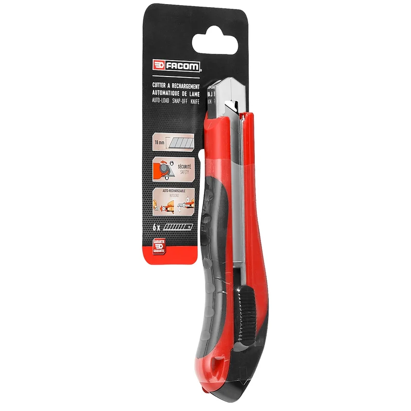 [844.S18PB] Cutter 18 mm avec rechargement automatique de lame
