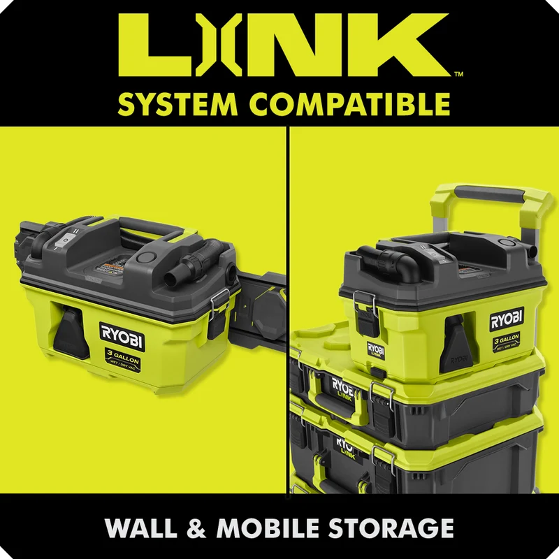 18V ONE+ LINK 3 Gallon Wet/Dry Vacuum Kit