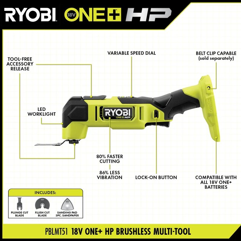 18V ONE+ HP Brushless Multi-Tool