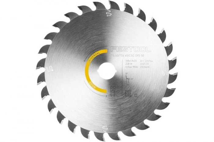 Lame de scie circulaire WOOD UNIVERSAL HW 168x1,8x20 W28