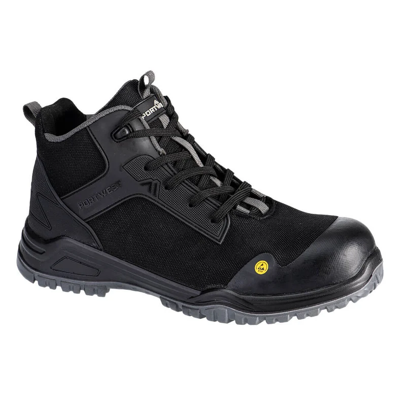 CHAUSSURE DE SECURITE HAUTE BEVEL COMPOSITE S3S ESD SR FO-NOIR/GRIS