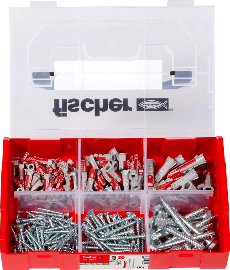 Coffret FixTainer de 105 DuoPower ø6,8,10 avec vis 536162 FISCHER