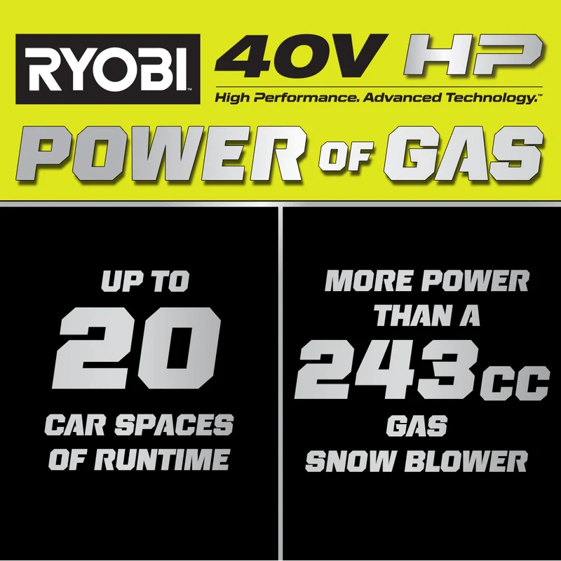 40V HP Brushless WHISPER SERIES 22" Two-Stage Snow Blower Kit