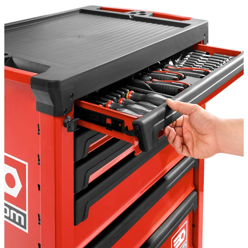 ROLL.6M3A - Servante ROLL, 6 tiroirs, 569 x 421 mm - 3 modules par tiroir