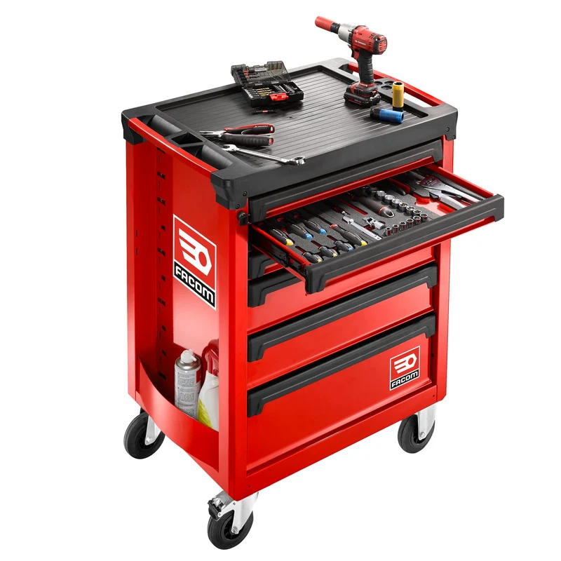 ROLL.6M3A - Servante ROLL, 6 tiroirs, 569 x 421 mm - 3 modules par tiroir