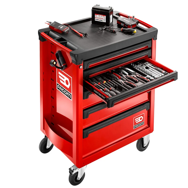 ROLL.6M3A - Servante ROLL, 6 tiroirs, 569 x 421 mm - 3 modules par tiroir