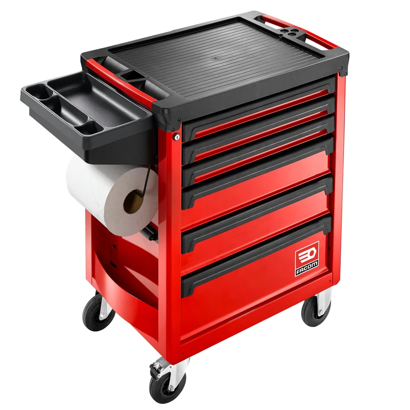 ROLL.6M3A - Servante ROLL, 6 tiroirs, 569 x 421 mm - 3 modules par tiroir