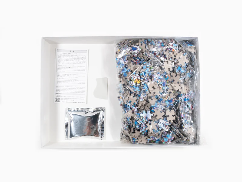 Takashi Murakami - Puzzle SKULLS & FLOWERS BLUE SIGNAL