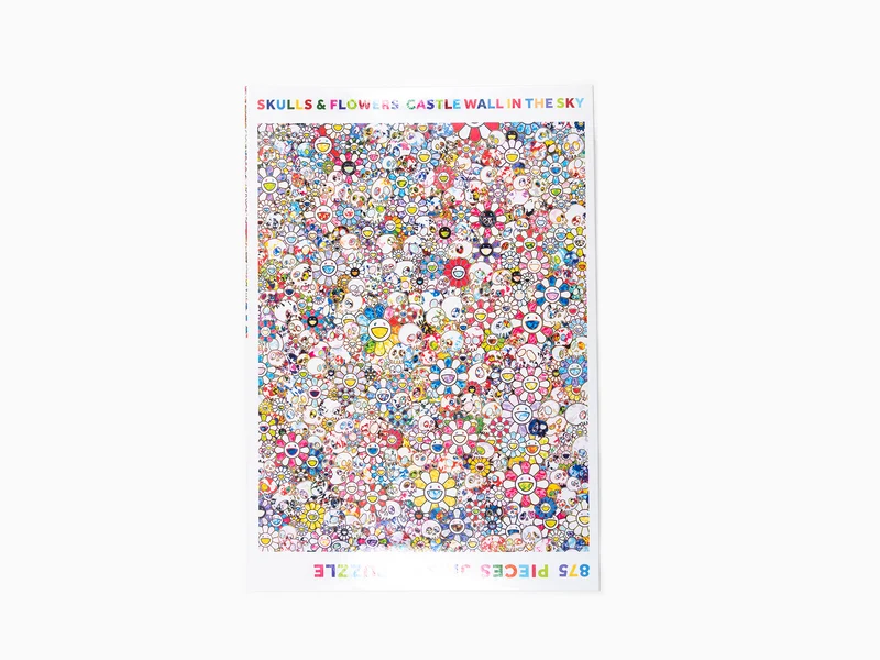 Puzzle de Takashi Murakami - Crânes et fleurs : le château dans le ciel