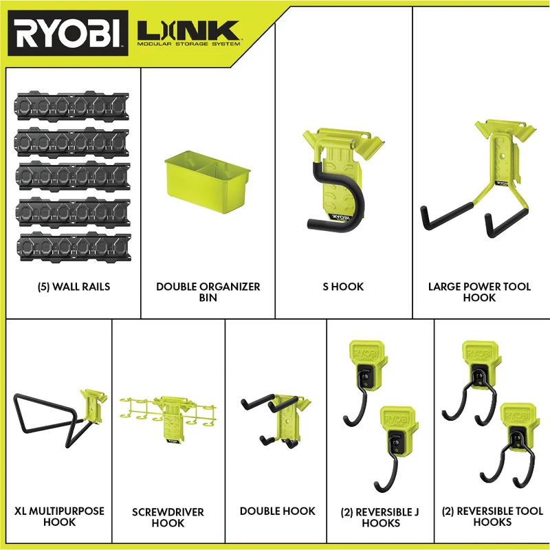 15 PC. LINK Wall Storage Kit