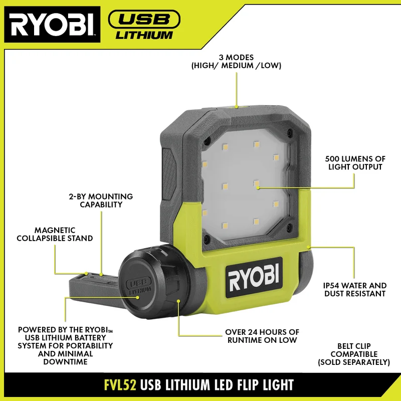 USB Lithium LED Flip Light Kit