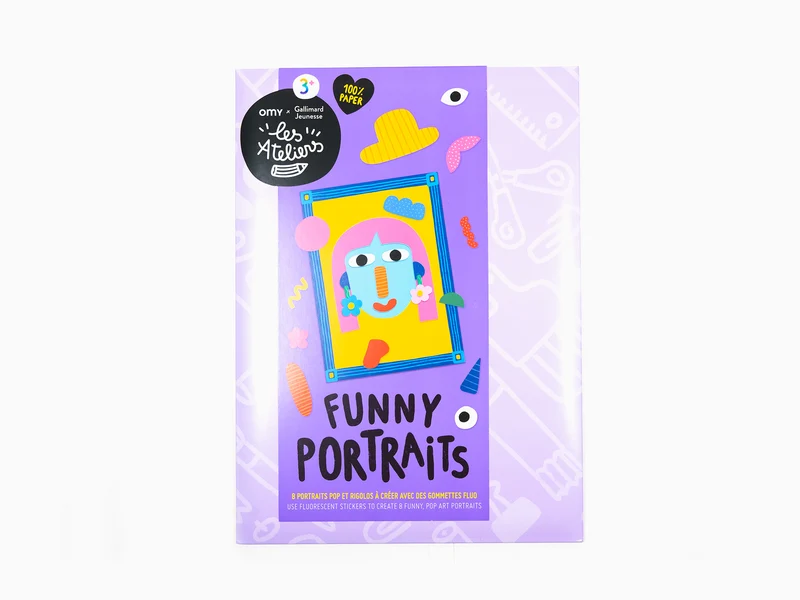 Omy x Gallimard Jeunesse - "Les Ateliers" - Portraits amusants